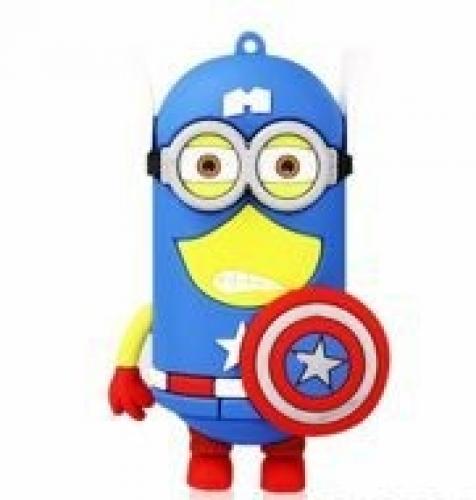 Внешний аккумулятор Миньон Капитан Америка 8800mah (Minion Captain America Power bank)