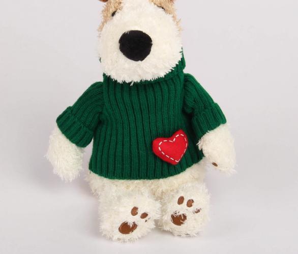 Мягкая игрушка Собака Трюфель в свитере 21 см