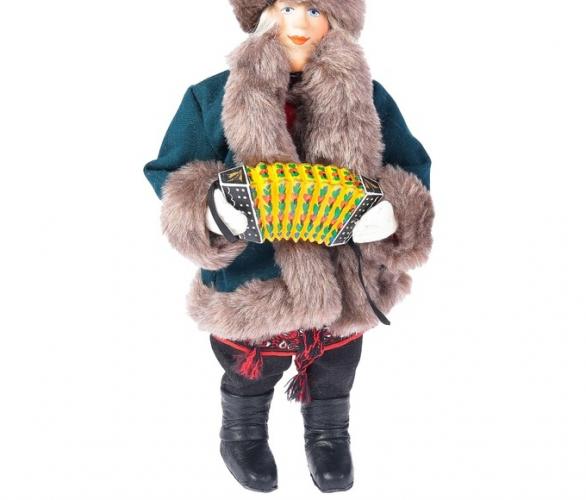 Новогодняя кукла Иван в полушубке 28 см (А2-3) МИКС