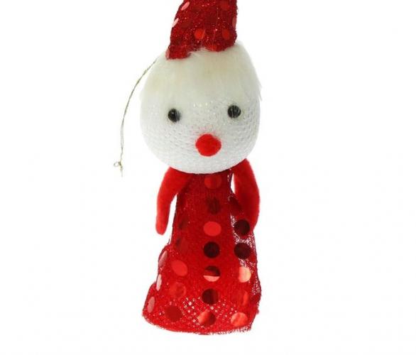 Новогодняя игрушка-прыгун Снеговик, цвета МИКС