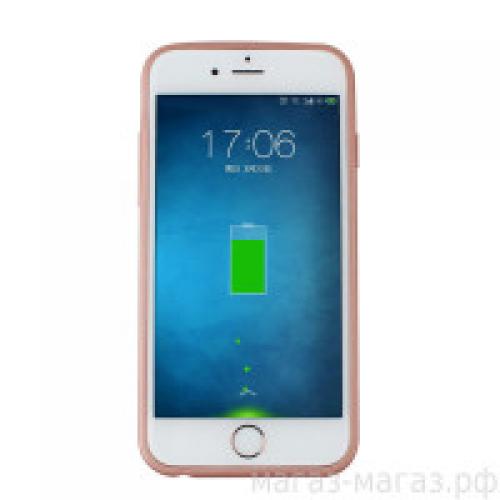 Внешний аккумулятор чехол для iPhone 6/6s CRAXIT розовый