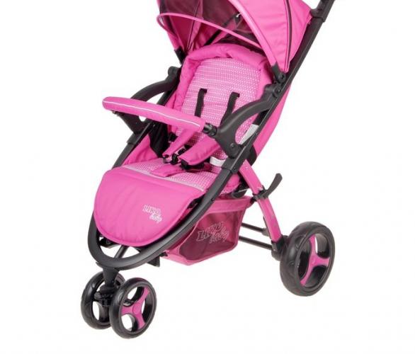 Коляска прогулочная Liko Baby BT-1218B, цвет розовый