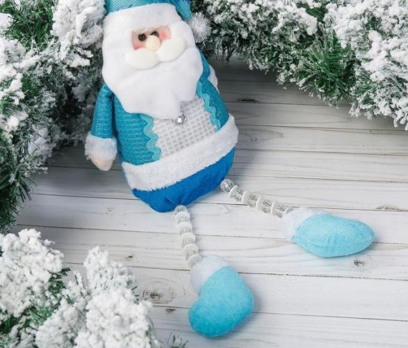 Мягкая игрушка Дед Мороз колпак с оленями 12*50 см
