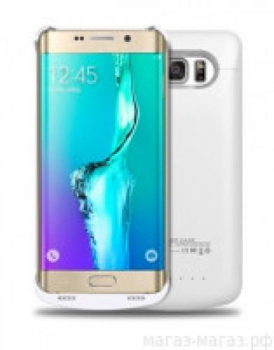 Внешний аккумулятор чехол для Samsung S6 Edge 3400mAh - белый