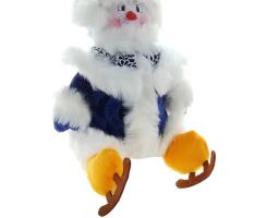 Мягкая игрушка Снеговик в коньках