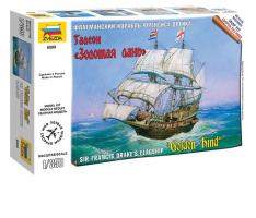 Сборная модель Флагманский корабль Френсиса Дрейка Галеон Золотая Лань