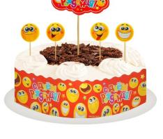 Набор для украшения торта С днём рождения! Смайлики