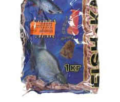 Прикормка Fish-ka зима Универсальная, мотыль сушёный гранулы, вес 1 кг