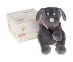 Мягкая игрушка Собака 30 см, цвет серый/розовый AT365208
