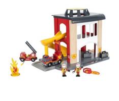 Набор игровой BRIO Пожарное отделение, 2 этажа, 12 предметов