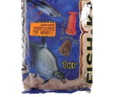 Прикормка Fish-ka зима Универсальная, запах мотыля смесь, вес 1кг